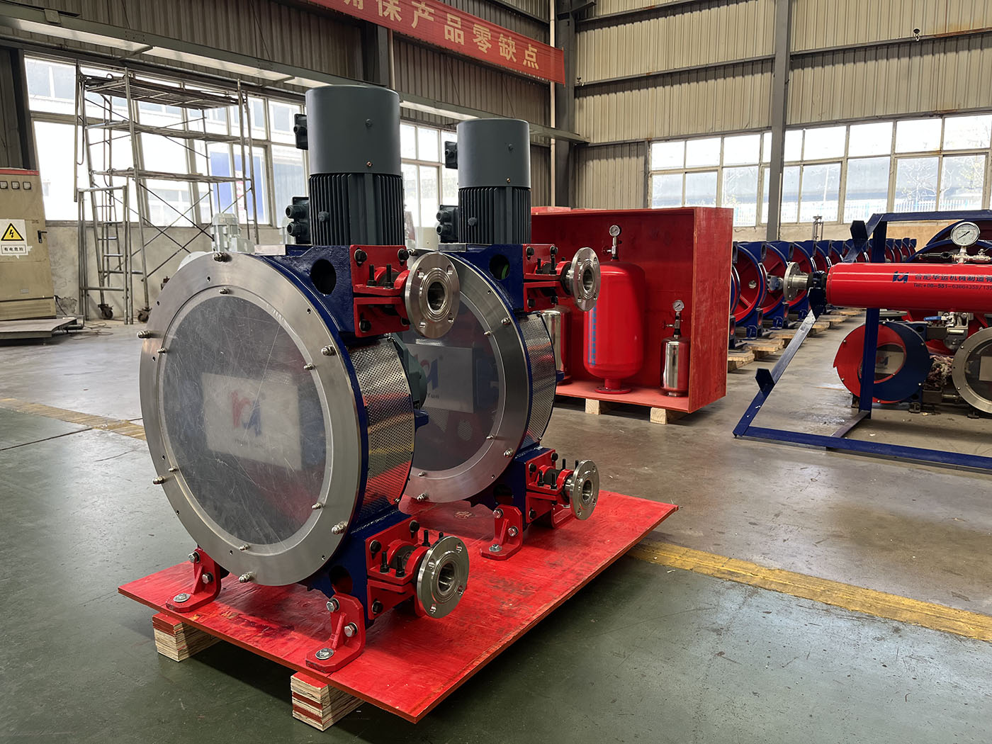 HuaYun Machinery’s Hose Pumps for the U.S. Market Completed and Ready for Shipment